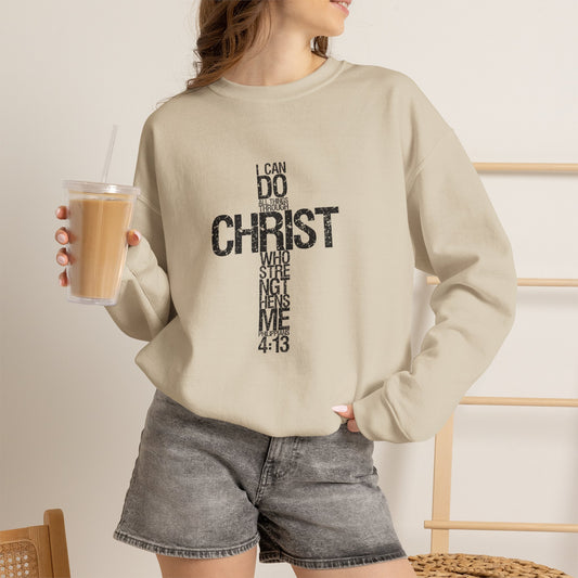 Philippians 4:13 Faith & Strength Sweatshirt