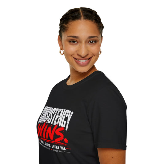 Consistency Wins – Daily Motivation Tee
