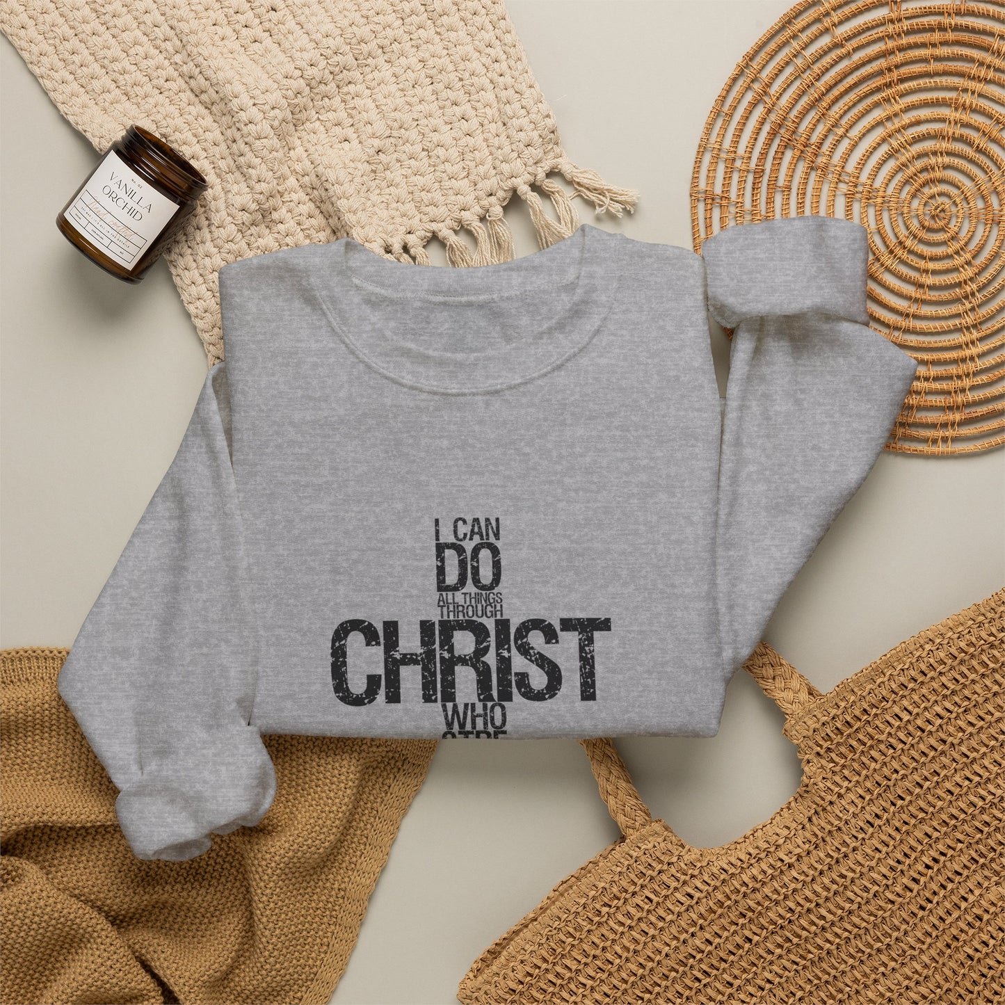Philippians 4:13 Faith & Strength Sweatshirt