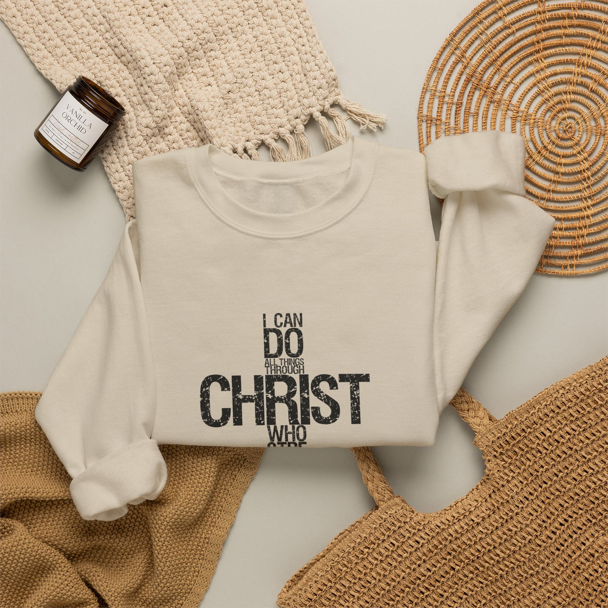 Philippians 4:13 Faith Crewneck