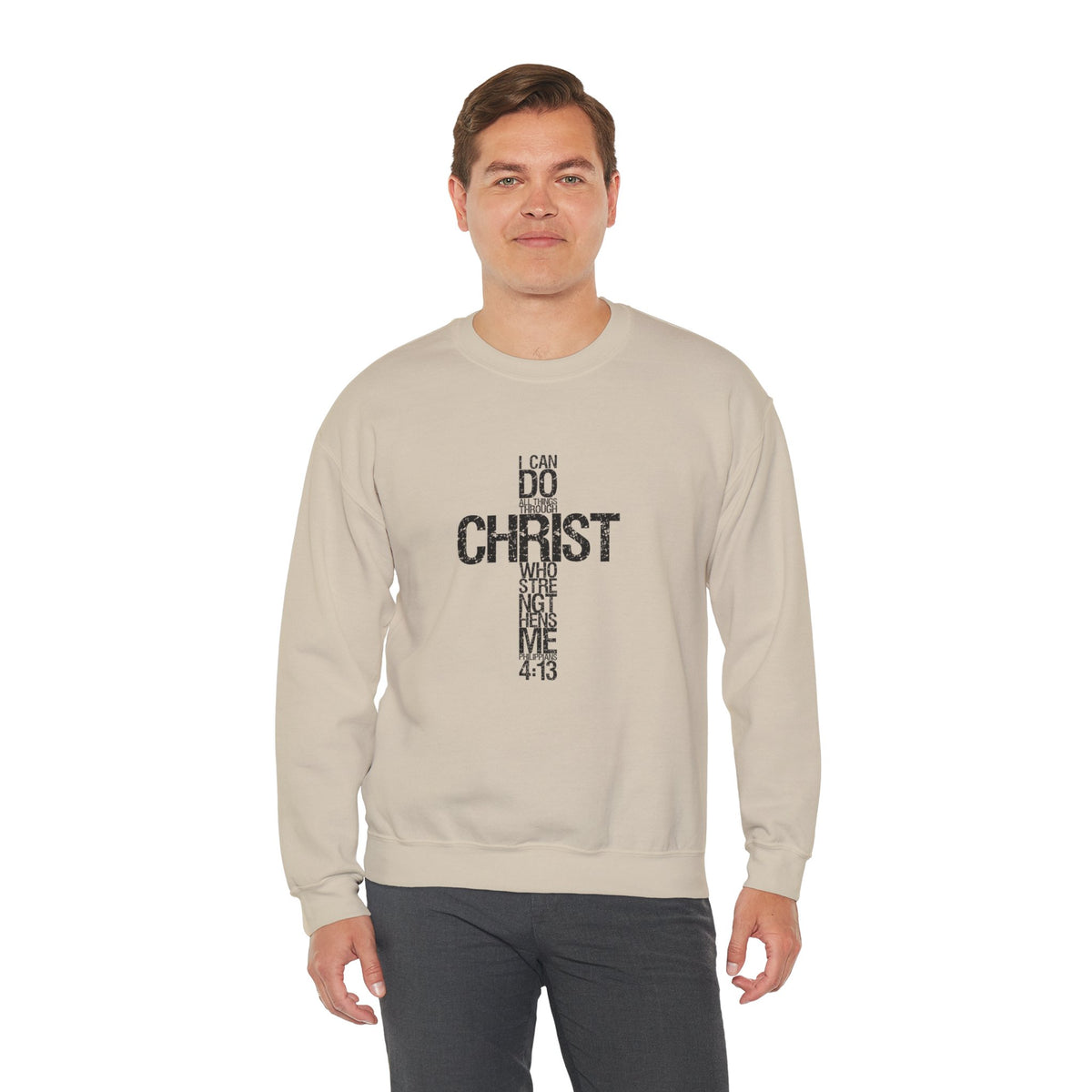 Philippians 4:13 Faith Crewneck