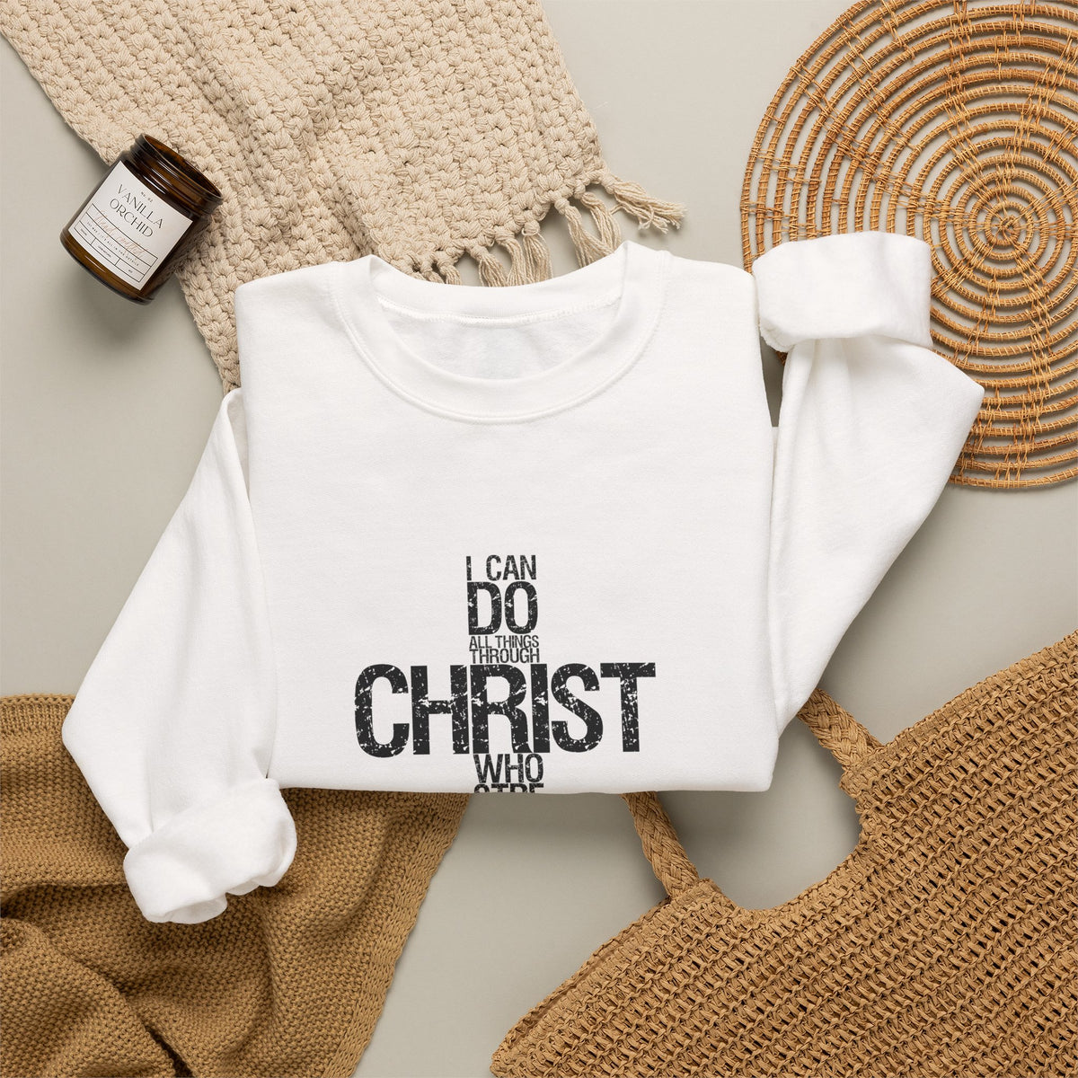 Philippians 4:13 Faith & Strength Sweatshirt
