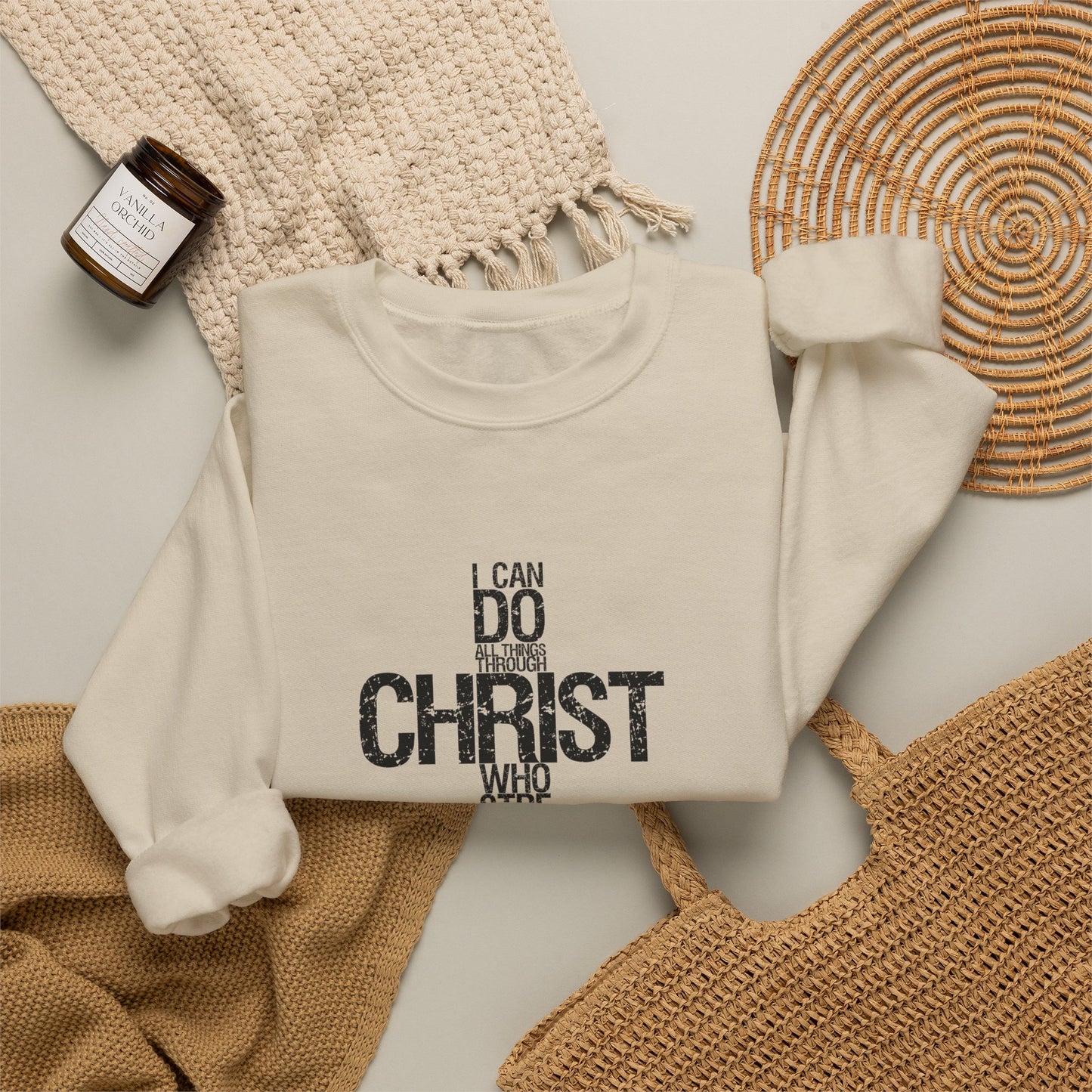 Philippians 4:13 Faith & Strength Sweatshirt